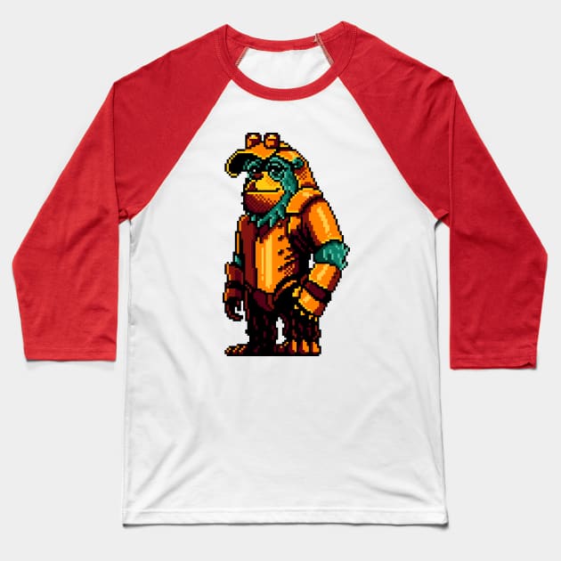 Steampunk Orangutan Baseball T-Shirt by LAckas